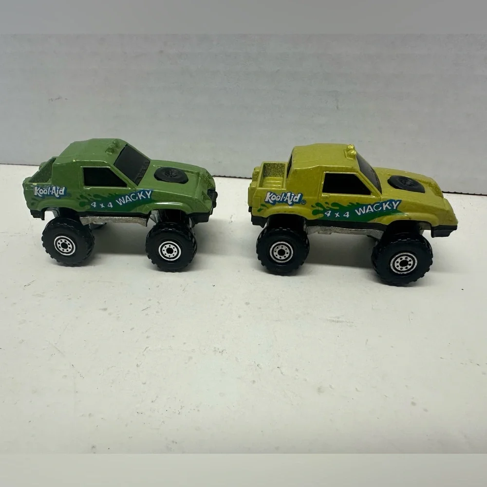 Lot of 2 Wacky 4x4 Green Kool-Aid Hotwheels